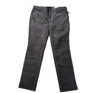 NWT Talbots Simply Flattering Pant Tan Corduroy Straight Leg Wm 14 Teacher Indie